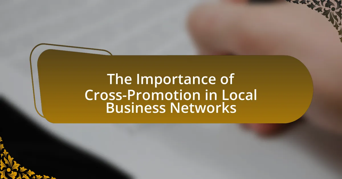 The Importance of Cross-Promotion in Local Business Networks