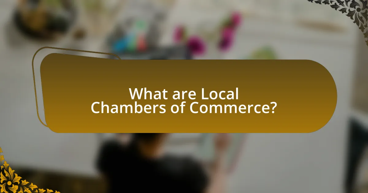 What are Local Chambers of Commerce?