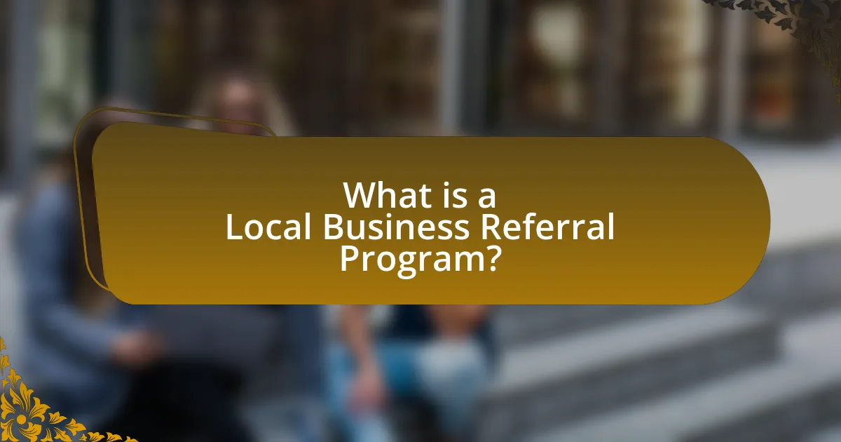 What is a Local Business Referral Program?